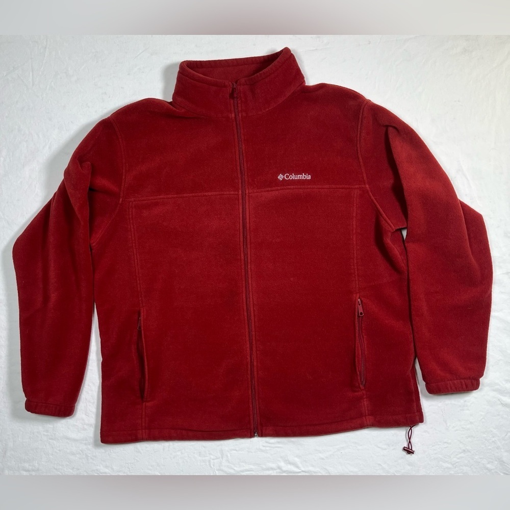 Columbia Red Full-Zip Fleece Jacket Size 3X